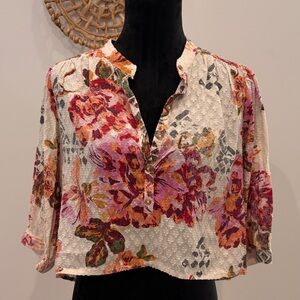 Pilcro Floral Top